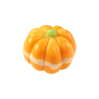 Pumpkin WHITE deco, hazelnut filling